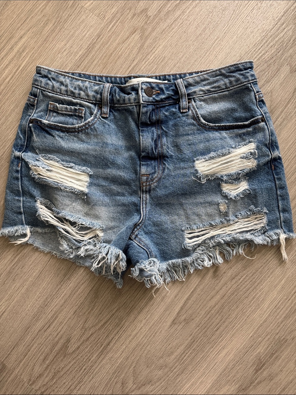 Women's Distressed Denim Shorts